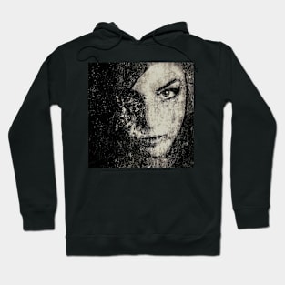 Face In A Dream grayscale Hoodie